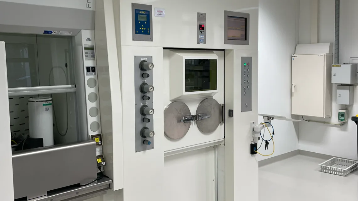 Werkplek in het laboratorium van RTM